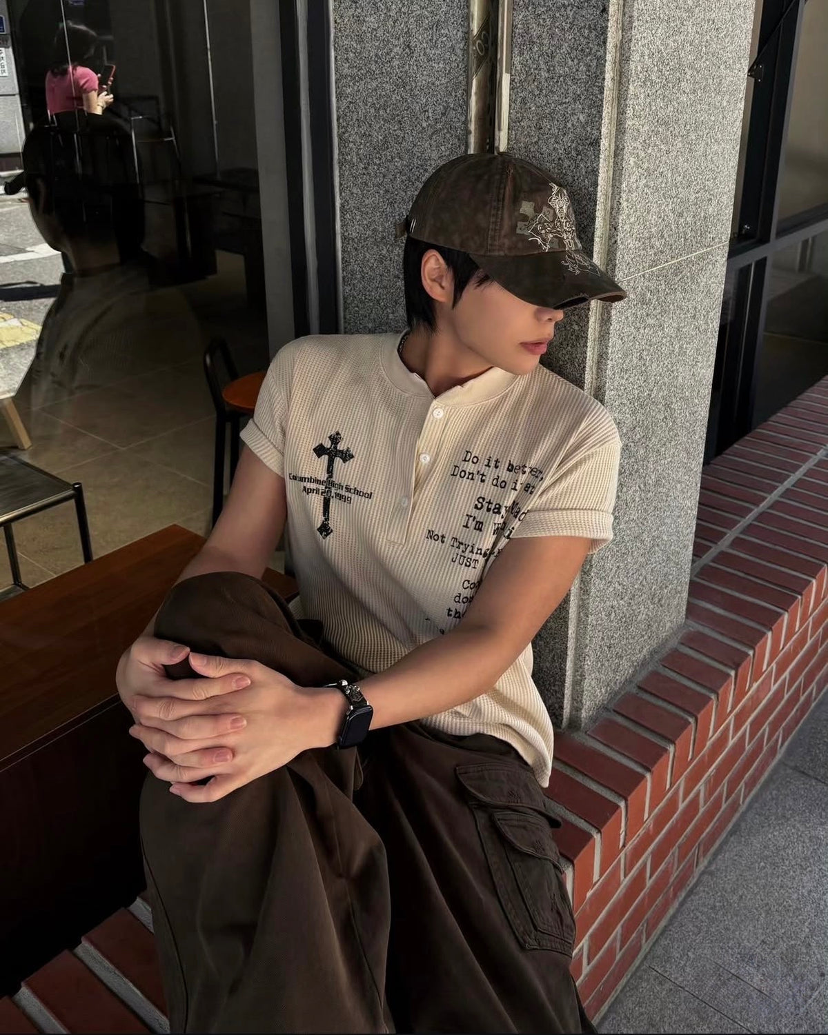 華夫格短袖T恤