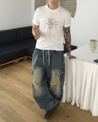太陽圖騰短板Tee