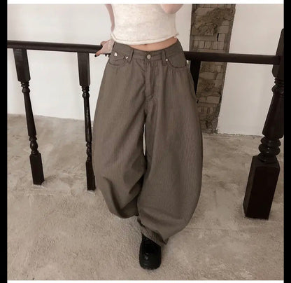 [韓國彎刀]條紋褲