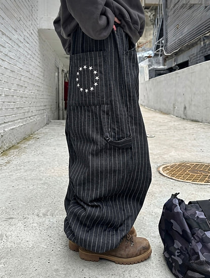 條紋 南瓜褲