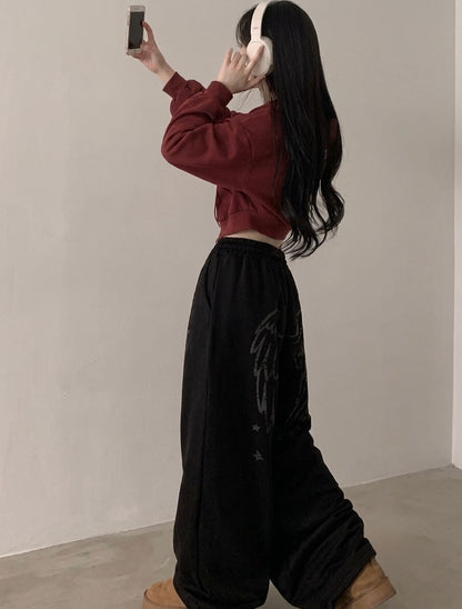 寬鬆 翅膀🪽長褲