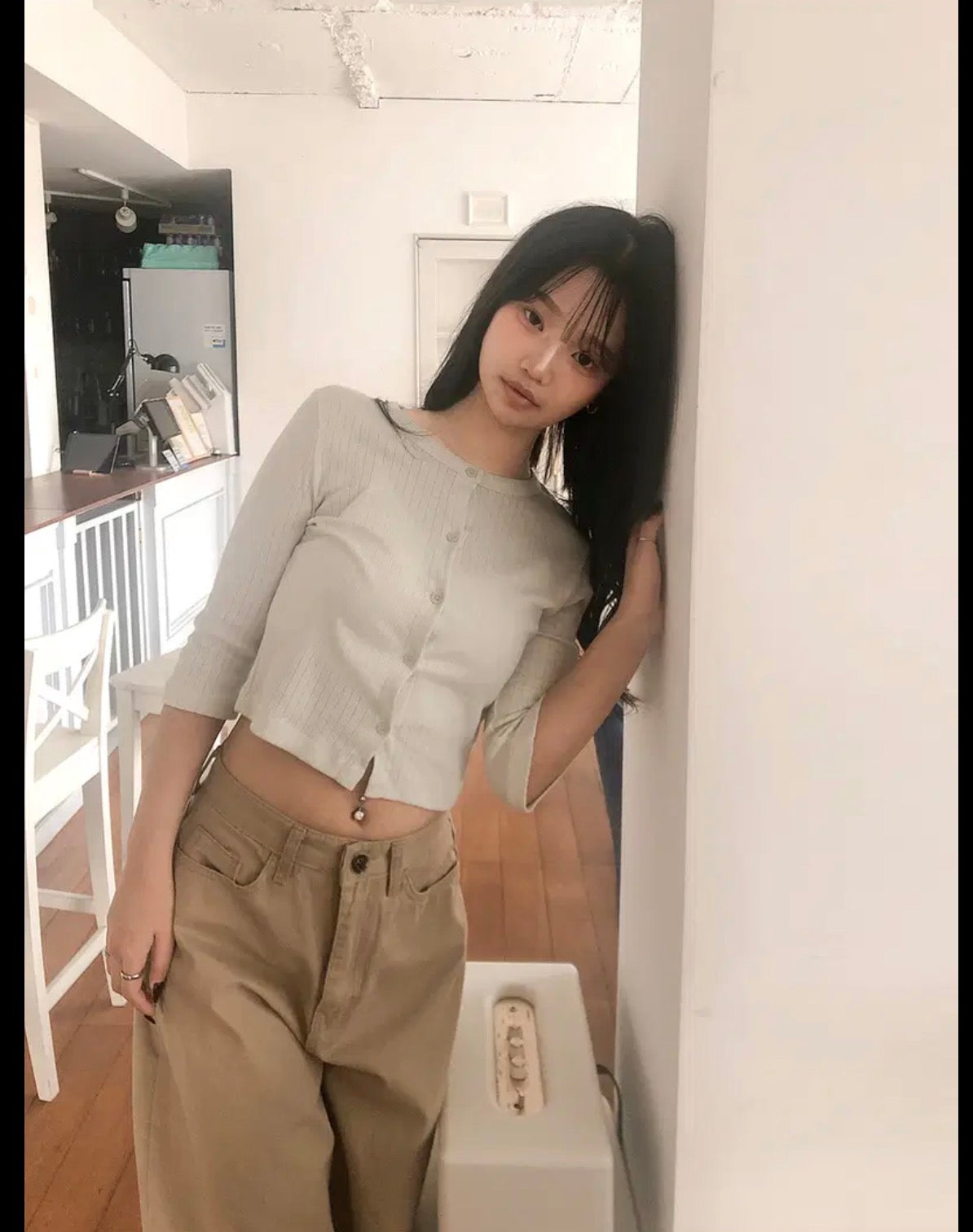 [韓國彎刀] 格紋褲