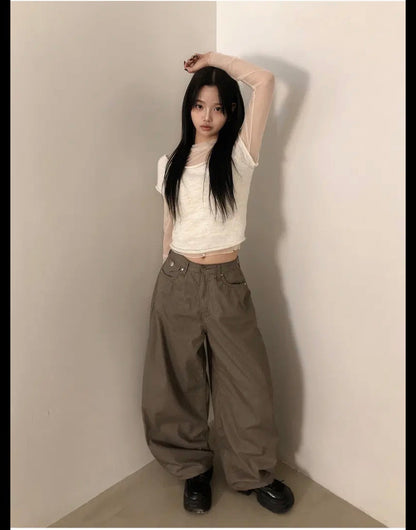 [韓國彎刀]條紋褲