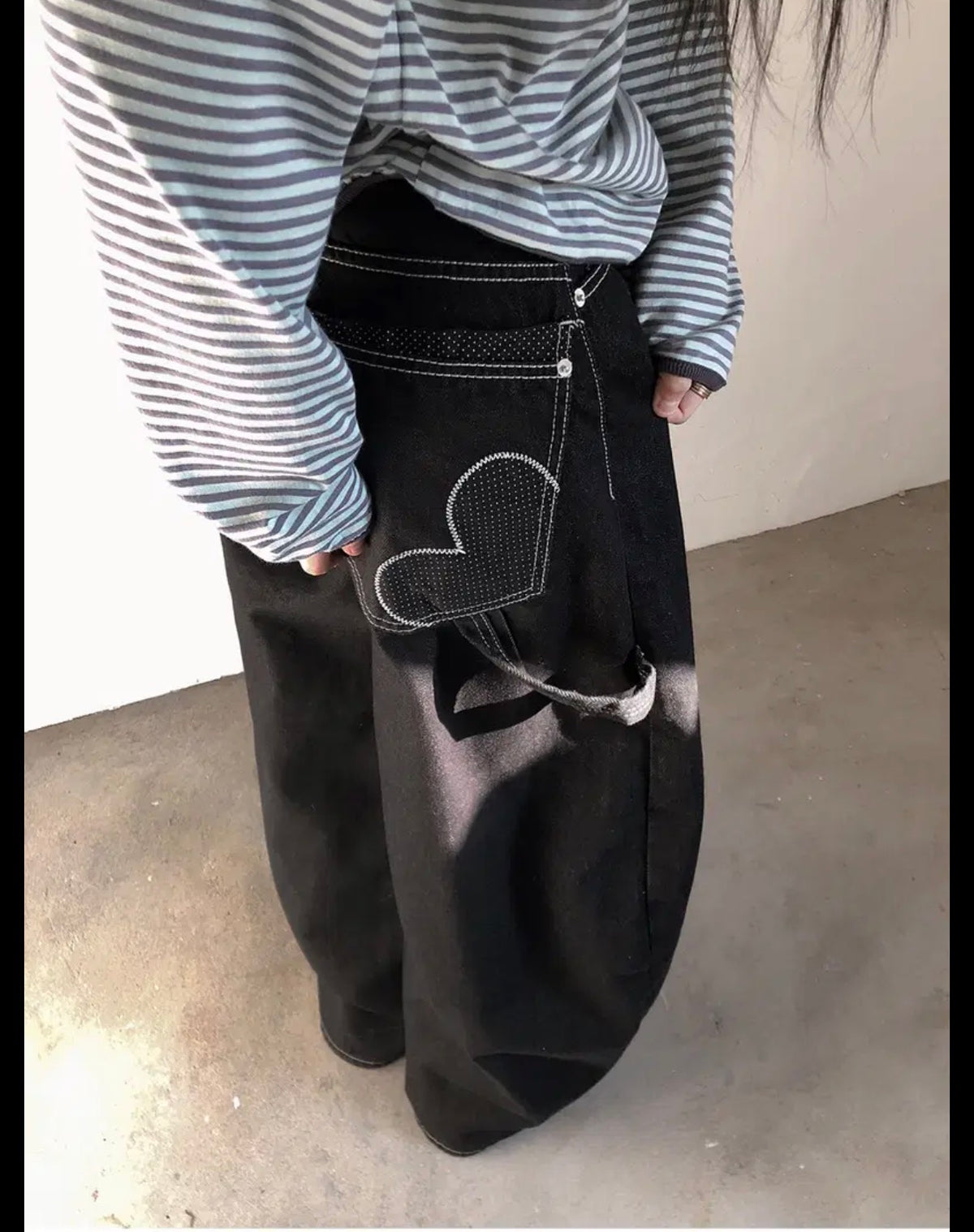 [韓國彎刀] 愛心星星車線